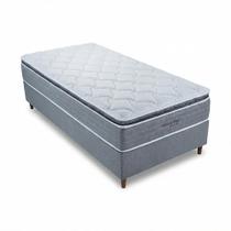 Cama Box Colchão Solteiro Molas Ensacadas Orthocrin Real White Pillow Top + Box Baixo Chumbo 88x188x60 Alto Suporte Durabilidade Cama Box Colchão Solteiro Molas Ensacadas Orthocrin Real White Pillow Top + Box Baixo Chumbo 88x188x60 Alto Suporte Durabilidade