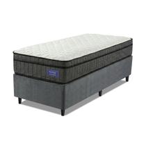 Cama Box Colchão Solteiro Ortopédico D33 Euro Pillow Ultra 88x188x63cm Cinza Cama Box Colchão Solteiro Ortopédico D33 Euro Pillow Ultra 88x188x63cm Cinza