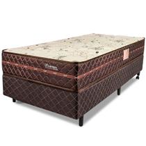 Cama Box Colchão Solteiro Ortopédico Firme Espuma D33 Antialérgico Certificado Bege 88x188x58cm - BF Colchões