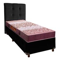 Cama Box + Colchão Solteiro Ortophedic Sankonfort + Cabeceira