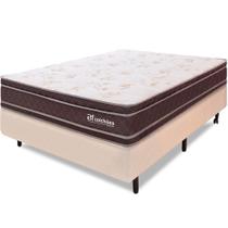 Cama Box Colchão Viuva 100% Espuma Dupla Face Antialérgico 128x188x56cm - BF Colchões