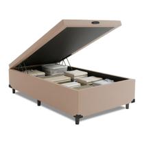 Cama Box com Baú 0,96m com 41cm de Altura Prince Bege