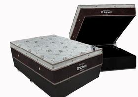 Cama Box Com Baú Casal Blindado + Colchão Casal Molas Ensacada Sleep King (32x138x188)