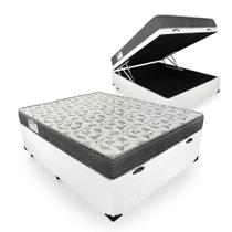 Cama Box Com Baú Casal Blindado + Colchão De Espuma D33 - Ortobom - iso 100 138cm