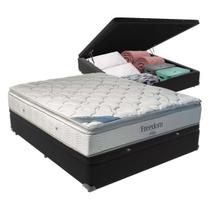 Cama + Box com Baú Casal e Colchão Freedom Ortobom D33 Cama + Box com Baú Casal e Colchão Freedom Ortobom D33
