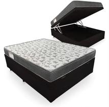 Cama Box Com Baú Casal Suede Marrom Blindado Com Colchão De Espuma Ortobom D33 Iso 100 138cm Cama Box Com Baú Casal Suede Marrom Blindado Com Colchão De Espuma Ortobom D33 Iso 100 138cm