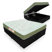 Cama Box Com Baú King + Colchão De Espuma D33 - Castor - Sleep Max 193cm