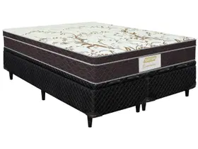 Cama Box Com Baú Queen (Box + Colchão) Gazin