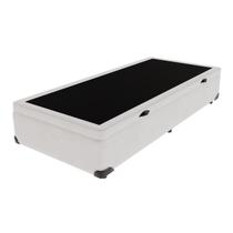 Cama Box com Baú Solteirão Branca Comfort Prime 96x203