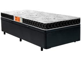 Cama Box Com Baú Solteiro (Box + Colchão) Plumatex
