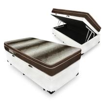 Cama Box Com Baú Solteiro + Colchão De Espuma D28 - Ortobom - Light Ortopédico 88cm