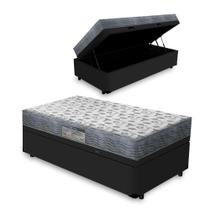 Cama Box Com Baú Solteiro + Colchão De Espuma D33 - Ortobom - ISO 100 88cm Cama Box Com Baú Solteiro + Colchão De Espuma D33 - Ortobom - ISO 100 88cm