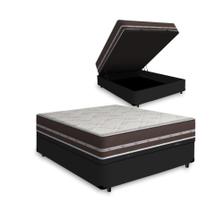 Cama Box com Baú Viúva + Colchão de molas - Anjos - Classic Superlastic 128cm - Anjos Colchões