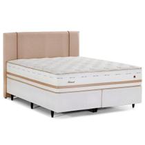 Cama Box com Cabeceira Herval King Irland, 72x193x203 cm, Molas Maxspring Cama Box com Cabeceira Herval King Irland, 72x193x203 cm, Molas Maxspring