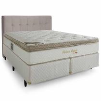 Cama Box com Cabeceira Queen Herval Pallace Bambu em Molas Ensacadas, 71x158x198 cm