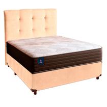 Cama Box Com Colchão Casal Celebration Euro Flex Colchões + Cabeceira Perola Cama Box Com Colchão Casal Celebration Euro Flex Colchões + Cabeceira Perola