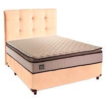 Cama Box Com Colchão Casal D45 Belmont Hellen + Cabeceira Perola Cama Box Com Colchão Casal D45 Belmont Hellen + Cabeceira Perola