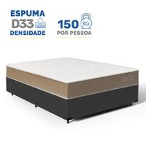 Cama Box com Colchão de Espuma D33 Double Face Belin Casal 138cm