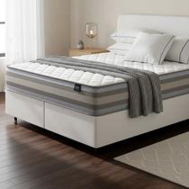 Cama Box com Colchão de Espuma D33 Double Face Territory Hellen Queen 158cm