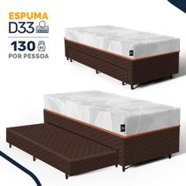 Cama Box com Colchão de Espuma D33 Enrolado Sonno Full Umaflex Auxiliar de Espuma Solteiro 88 cm