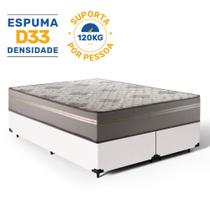 Cama Box com Colchão de Espuma D33 Millenium One Face King 193cm