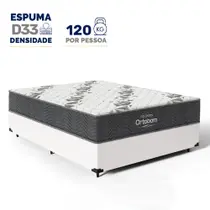 Cama Box com Colchão de Espuma D33 Ortobom Airtech 100 Casal 138cm Cama Box com Colchão de Espuma D33 Ortobom Airtech 100 Casal 138cm