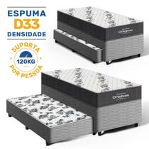 Cama Box com Colchão de Espuma D33 Ortobom Airtech 100 com Auxiliar de Molas Unique Solteiro 88 cm Cama Box com Colchão de Espuma D33 Ortobom Airtech 100 com Auxiliar de Molas Unique Solteiro 88 cm