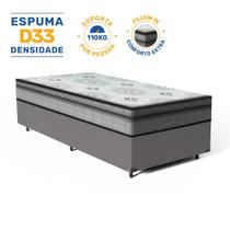 Cama Box com Colchão de Espuma D33 Pillow In Anjos Ortosleep Solteiro 88 cm