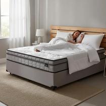 Cama Box com Colchão de Espuma D33 Pillow In DAngelis Ortosleep Viúva 128 cm