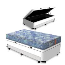 Cama Box com Colchão de Espuma D33 Pillow Top Comfort Luxo Auxiliar de Molas Unique Solteiro 88 cm Cama Box com Colchão de Espuma D33 Pillow Top Comfort Luxo Auxiliar de Molas Unique Solteiro 88 cm