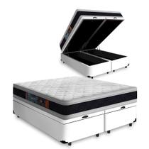 Cama Box com Colchão de Espuma D33 Pillow Top Comfort Luxo Casal 138 cm Cama Box com Colchão de Espuma D33 Pillow Top Comfort Luxo Casal 138 cm