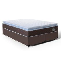 Cama Box com Colchão de Espuma D33 Pillow Top Comfort Luxo Queen 158cm