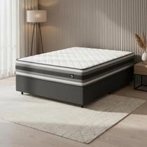 Cama Box com Colchão de Espuma D45 Double Face Territory Hellen Casal 138cm Cama Box com Colchão de Espuma D45 Double Face Territory Hellen Casal 138cm