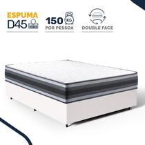 Cama Box com Colchão de Espuma D45 Double Face Territory Hellen Casal 138cm Cama Box com Colchão de Espuma D45 Double Face Territory Hellen Casal 138cm