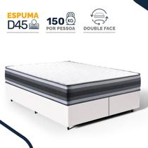 Cama Box com Colchão de Espuma D45 Double Face Territory Hellen Queen 158cm
