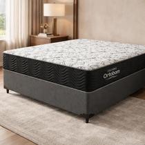Cama Box com Colchão de Espuma D45 Ortobom Airtech 150 Casal 138cm Cama Box com Colchão de Espuma D45 Ortobom Airtech 150 Casal 138cm