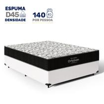 Cama Box com Colchão de Espuma D45 Ortobom Airtech 150 Casal 138cm