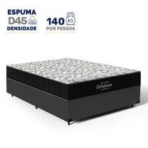 Cama Box com Colchão de Espuma D45 Ortobom Airtech 150 Casal 138cm