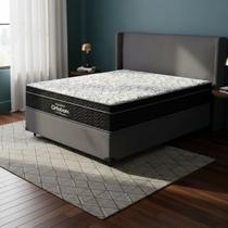 Cama Box com Colchão de Espuma D45 Ortobom Airtech Ortopillow 150 Casal 138cm Cama Box com Colchão de Espuma D45 Ortobom Airtech Ortopillow 150 Casal 138cm