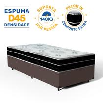 Cama Box com Colchão de Espuma D45 Pillow In Anjos OrtoConfort Solteiro 88 cm