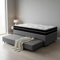 Cama Box com Colchão de Espuma D45 Pillow In DAngelis OrtoConfort com Auxiliar de Espuma Unique Solteiro 88 cm Cama Box com Colchão de Espuma D45 Pillow In DAngelis OrtoConfort com Auxiliar de Espuma Unique Solteiro 88 cm