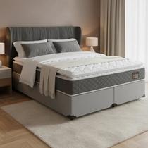 Cama Box com Colchão de Espuma D45 Pillow Top Fort Comfort Queen 158 cm Cama Box com Colchão de Espuma D45 Pillow Top Fort Comfort Queen 158 cm