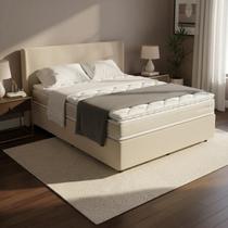 Cama Box com Colchão de Espuma D45 Pillow Top Ortopédico Domo Casal 138cm Cama Box com Colchão de Espuma D45 Pillow Top Ortopédico Domo Casal 138cm