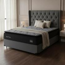Cama Box com Colchão de Espuma D45 Pillow Top Suport Prime Casal 138 cm
