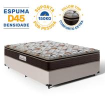 Cama Box com Colchão de Espuma D45 Probel ProForce Plus Viúva 128 cm