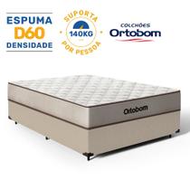 Cama Box com Colchão de Espuma D60 Double Face Force Dream - Ortobom Casal 138cm