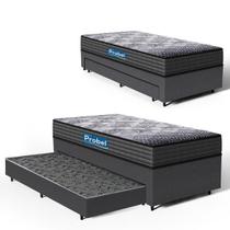 Cama Box com Colchão de Espuma D60 Double Face Guarda Costas Comfort Force Probel + Auxiliar de Espuma Unique Solteiro 88cm Cama Box com Colchão de Espuma D60 Double Face Guarda Costas Comfort Force Probel + Auxiliar de Espuma Unique Solteiro 88cm