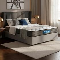 Cama Box com Colchão de Espuma D60 Double Face Guarda Costas Comfort Force Probel Casal 138cm Cama Box com Colchão de Espuma D60 Double Face Guarda Costas Comfort Force Probel Casal 138cm
