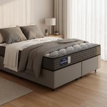 Cama Box com Colchão de Espuma D60 Double Face Guarda Costas Comfort Force Probel Queen 158cm Cama Box com Colchão de Espuma D60 Double Face Guarda Costas Comfort Force Probel Queen 158cm