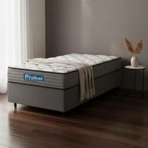 Cama Box com Colchão de Espuma D60 Double Face Guarda Costas Comfort Force Probel Solteiro 88cm